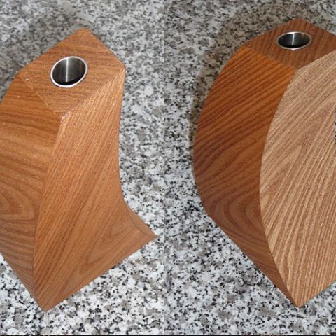 Dřevěné designové svícny - Truhlářství Hejda